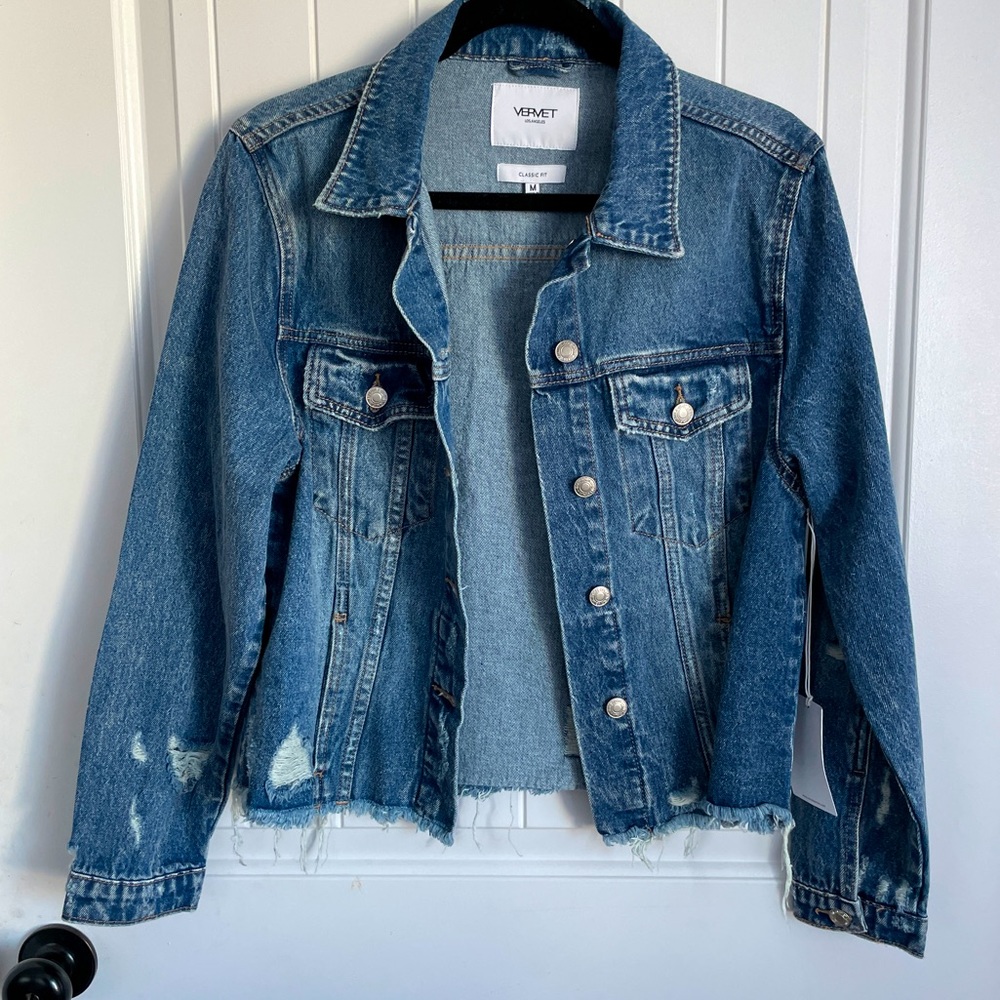 Vervet Distressed Denim Jacket